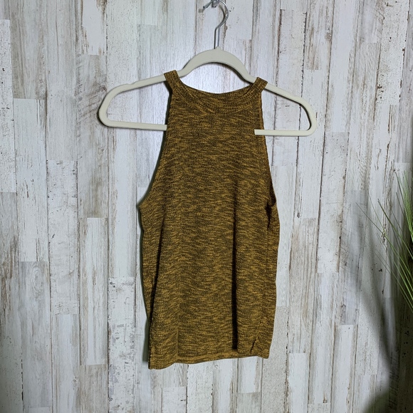 Topshop Tops - Topshop Mustard Colored Sleeveless Blouse-Size 4